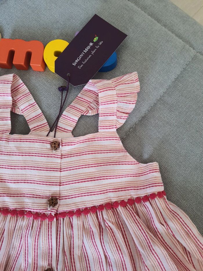 Ensemble Sergent Major robe et bloomer taille 9 mois neuf avec étiquettes - photo numéro 2