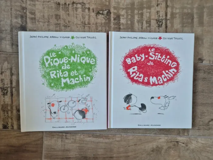 Lot de 2 livres Rita et machin