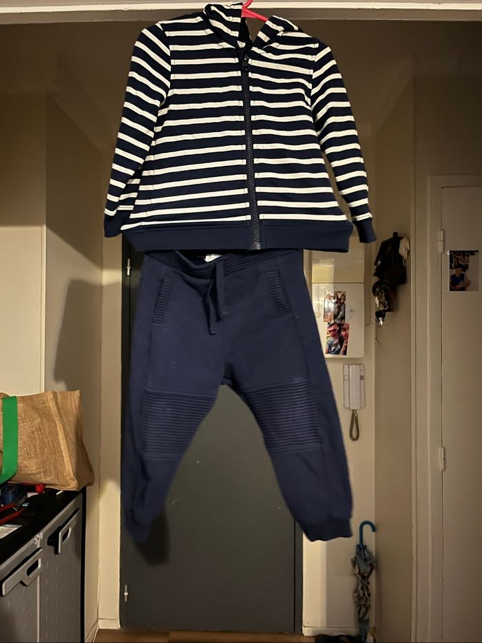 Ensemble veste + jogging garçon 24 mois Kimbaloo