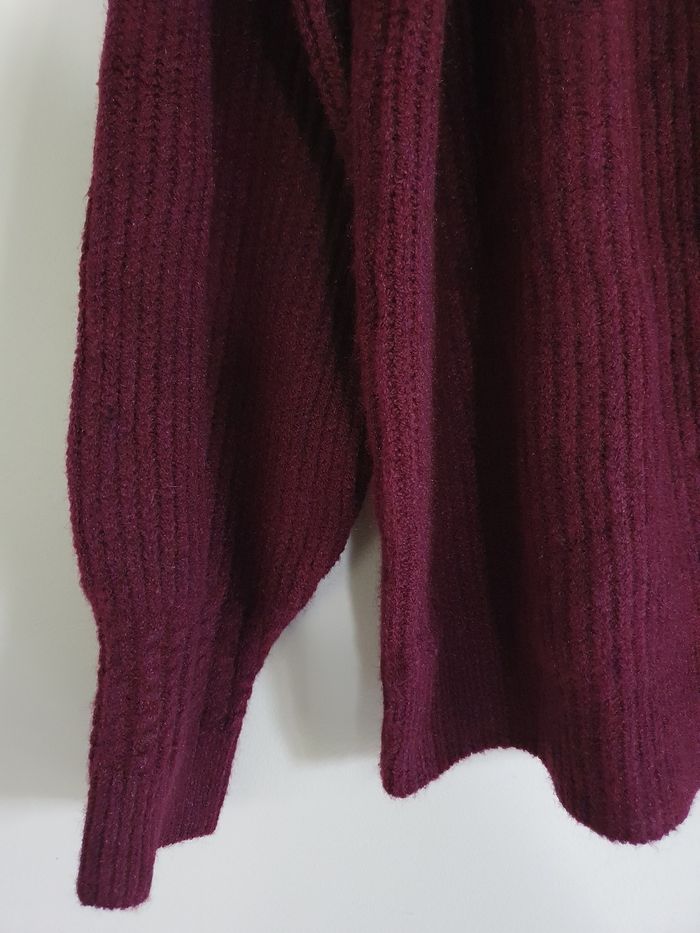 Cardigan bordeaux à boutons strass L neuf - photo numéro 5