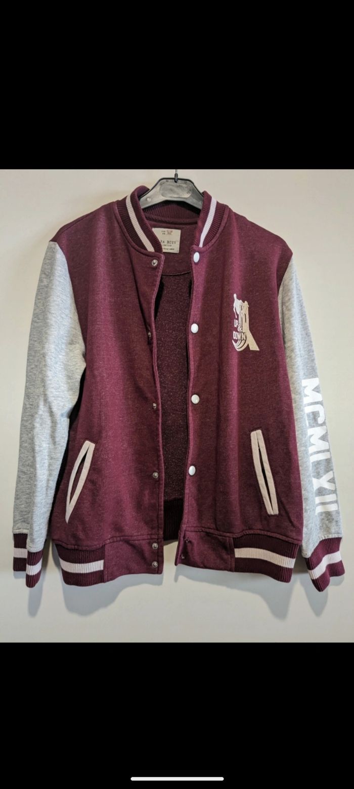 Bel ensemble jogging bordeaux Zara boys. Taille 12 ans. - photo numéro 4