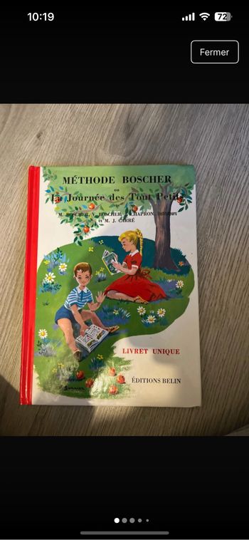 Livre méthode boscher la journée des tout petits
