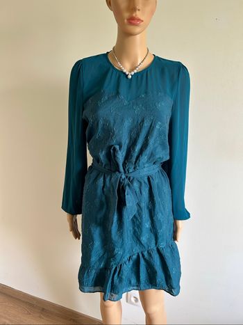 Robe bleue canard neuve à manches longues Naf Naf taille 40 (valeur 75€)