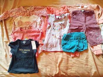 Lot 10 vêtements bébé fille 12 mois – Très bon état