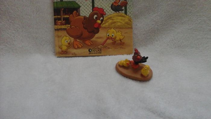 Animaux de ferme coq et poussins avec le livre - photo numéro 2