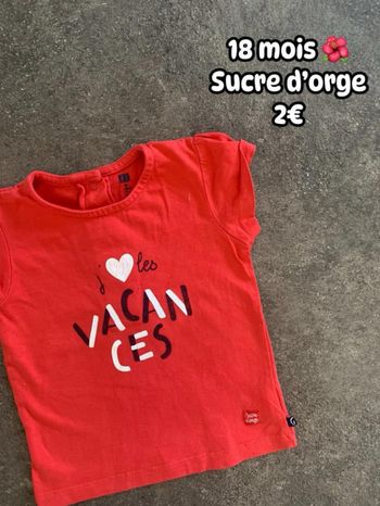 T-shirt 🌺 18 mois 🌺 Sucre d’orge