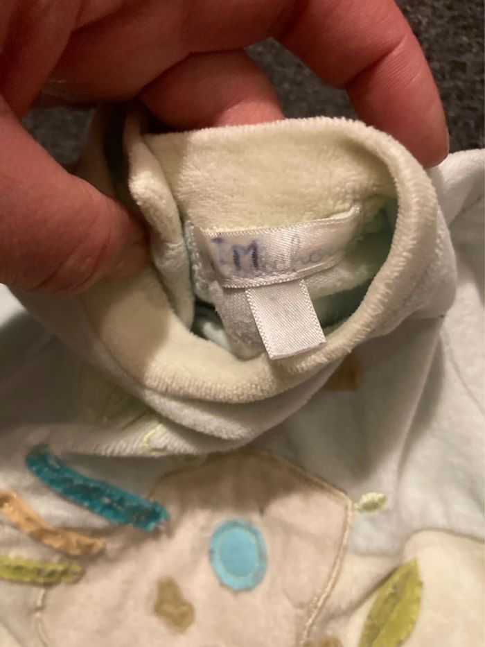 Pyjama mixte Léon le hérisson - Taille 1 mois - photo numéro 3