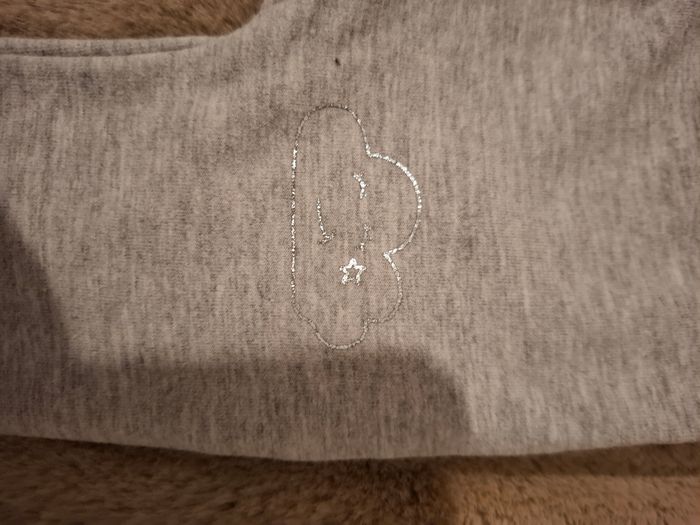 Pantalon gris à motif nuages - 6 mois - photo numéro 2