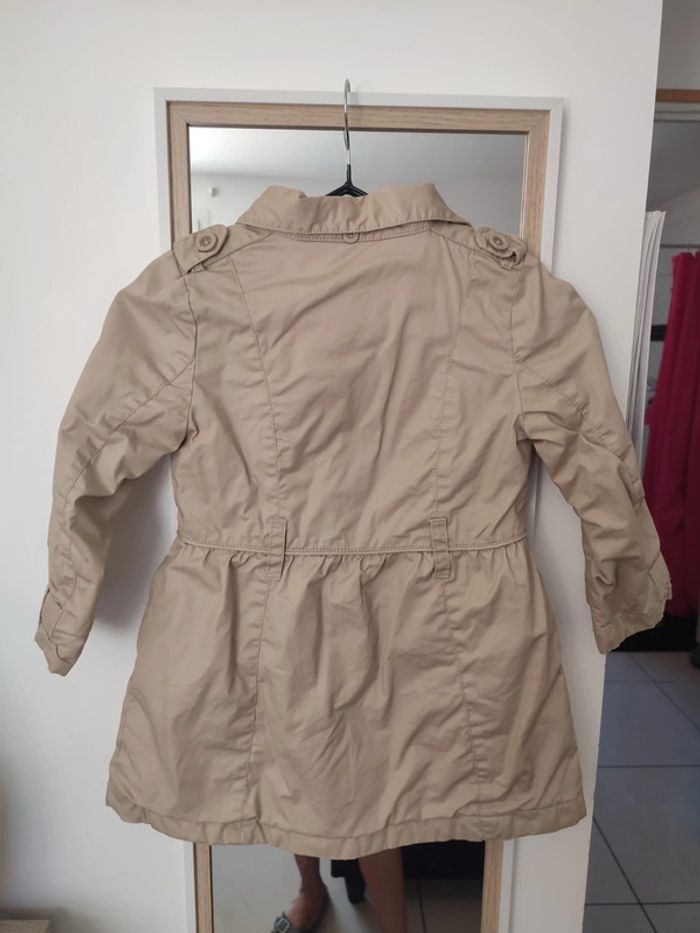Trench imperméable veste fine mi saison beige DPAM - photo numéro 3