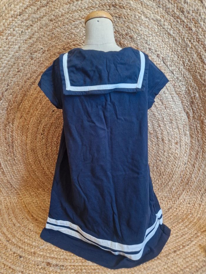 Jolie robe bleu marine fille H&M 4 ans - photo numéro 4