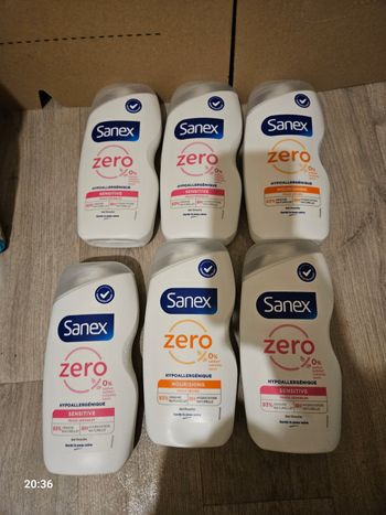 Gel douche sanex zéro