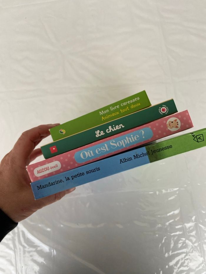 Lot de 4 Livres d’Éveil Bébé à Toucher / Livre Caresses - photo numéro 3