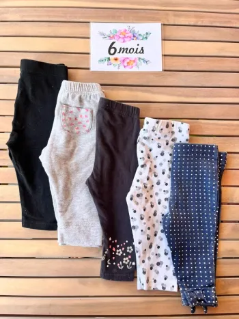 Lot legging de marque 6 mois