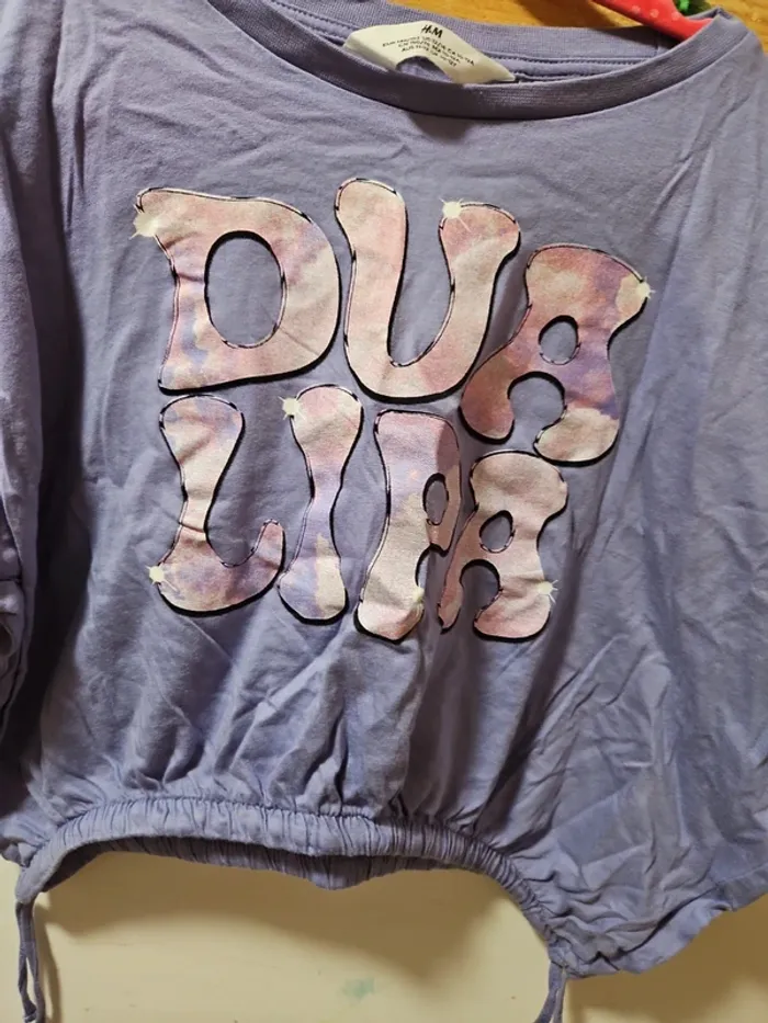 T shirt court fille 10/12 ans h&m - photo numéro 2