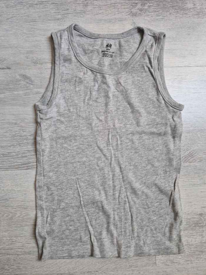 Débardeur neuf tricot de corps H&M 8-10 ans gris
