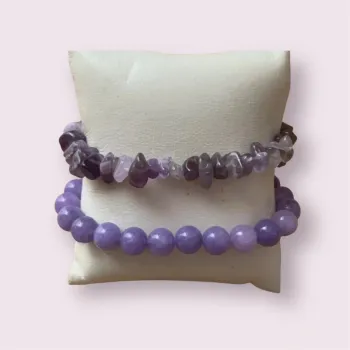 Set 2 bracelet 💯 artisanal amethyst 🍭🍭