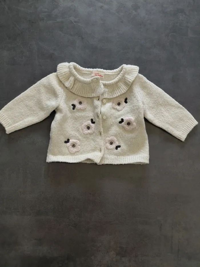 Gilet pull 3 mois Dpam