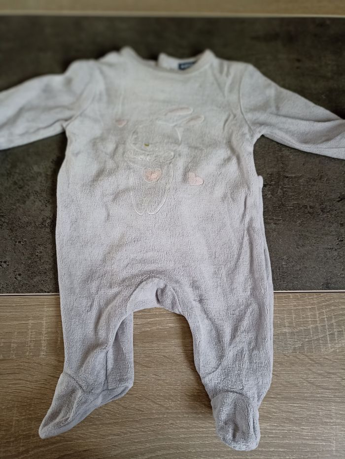 Pyjama en velours gris - photo numéro 3