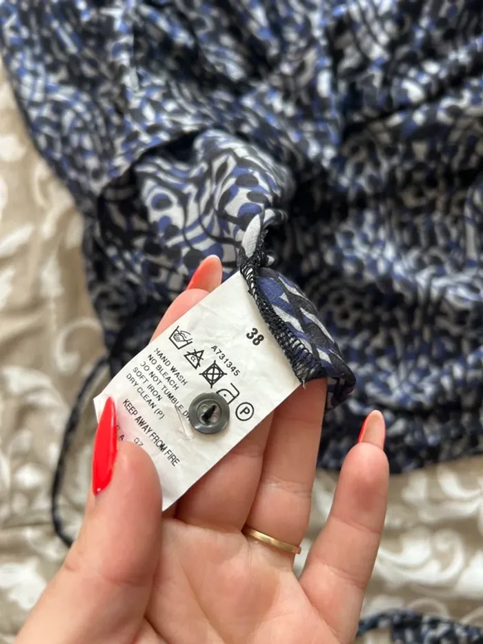 Robe longue ikks bleu taille 38 - photo numéro 7
