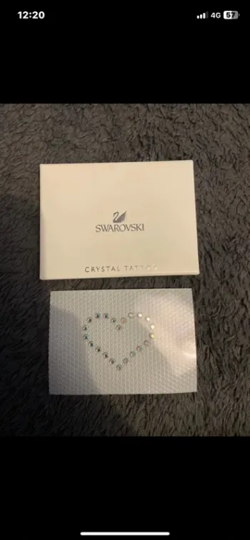 Lot de deux Crystal Tatto Swarovski