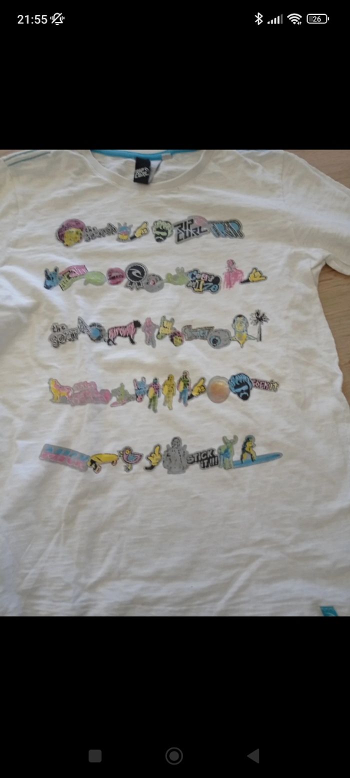 T-shirt manches longues rip curl taille 14ans - photo numéro 2