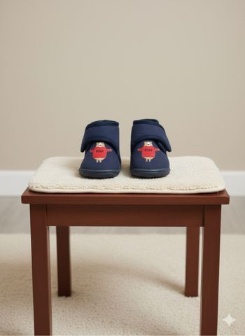 👟 Chaussons souples bébé motif petit ours 🐻💙