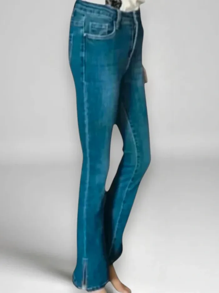 jean Nina Carter, coupe bootcut taille haute,stretch - photo numéro 2