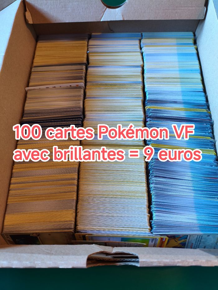 Lot de 100 cartes Pokémon VF en très bon état