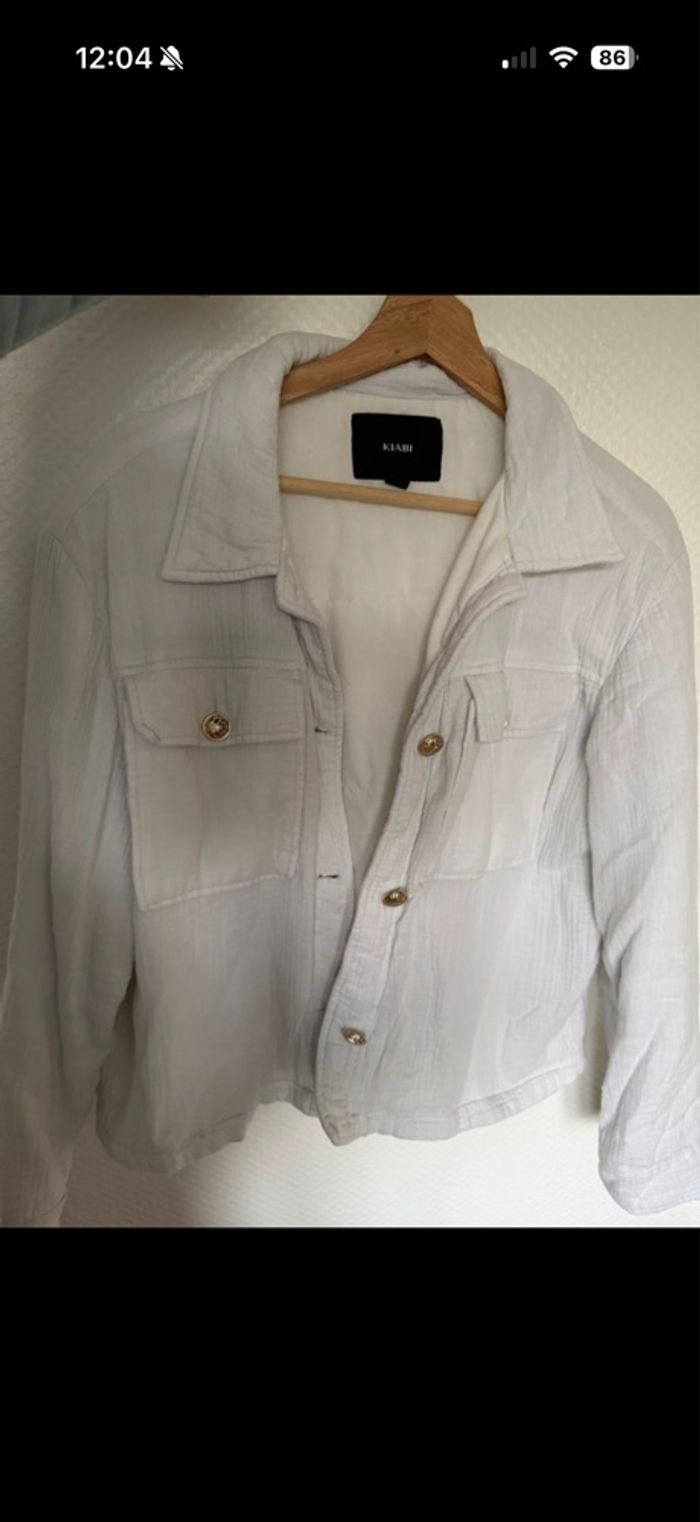 Veste blanche Kiabi - photo numéro 2