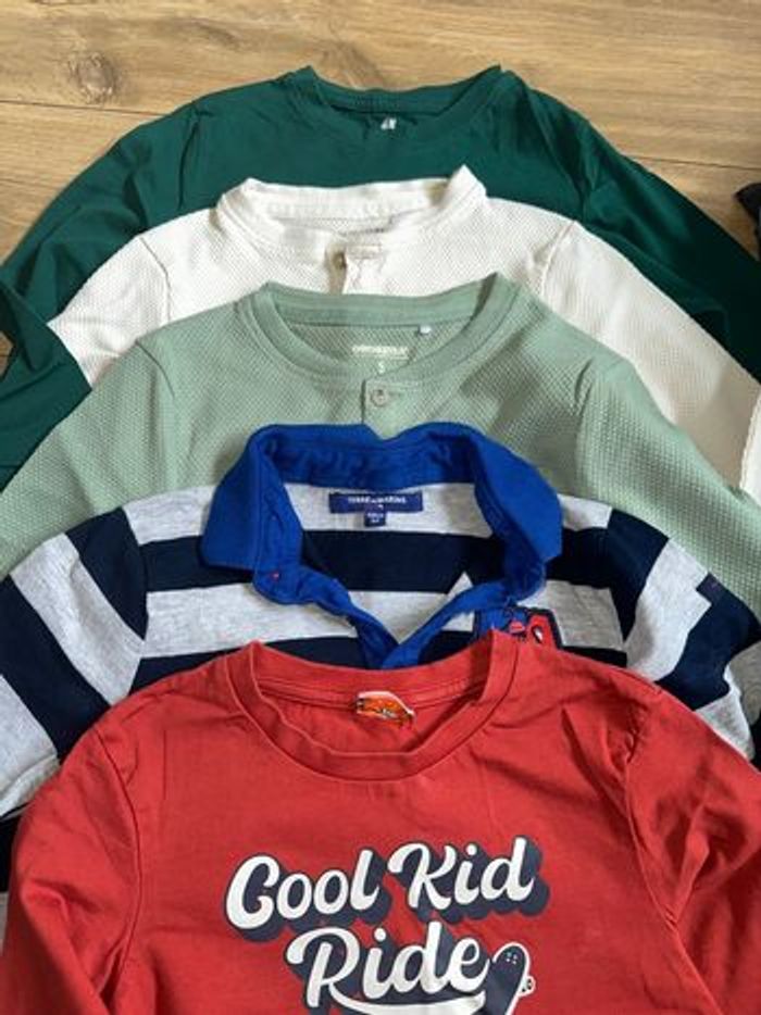 Lot de 5 tee-shirts manches longues 5 ans - photo numéro 1