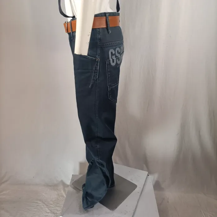 Jean bretelles G-Star RAW 3301 Loose Fit bleu brut – Taille 32 A1195 - photo numéro 5