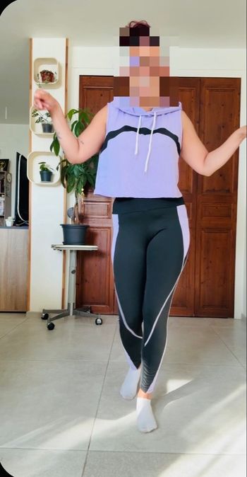 Ensemble fitness 3 pièces violet 