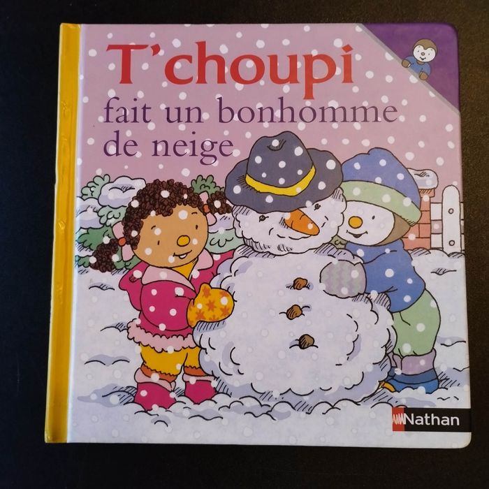 Livre enfant Nathan T'choupi fait un bonhomme de neige