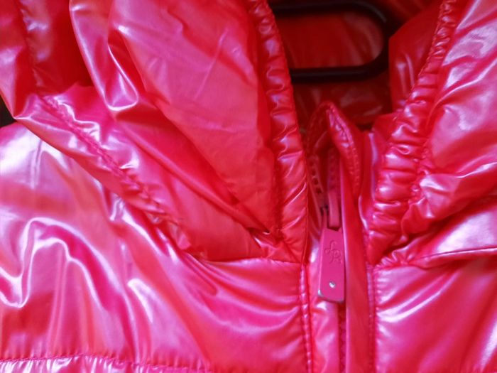 Manteau doudoune longue, ceinture, double capuche, rose brillant 🍭, 13/14 ans (158 cm), Lisa Rose - photo numéro 5