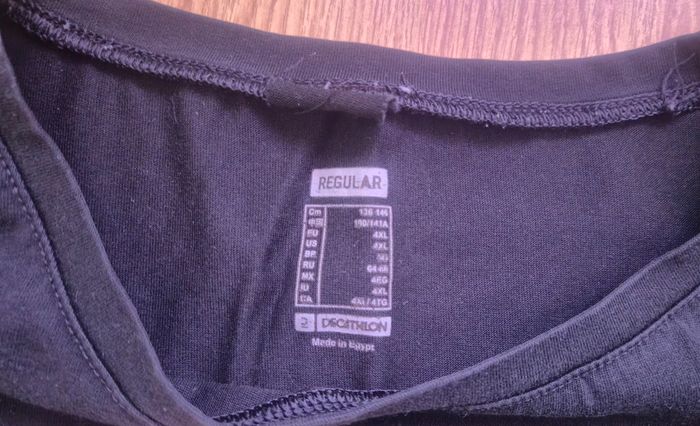 T-Shirt Noir Décathlon taille 4XL - photo numéro 3