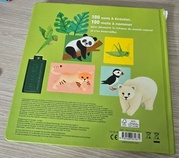 Livre mon imagier sonore la nature et moi - photo numéro 3
