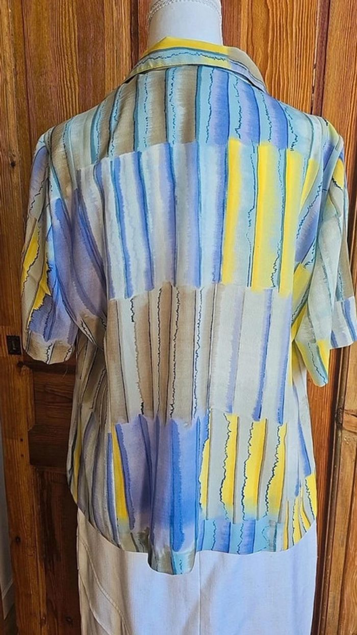 Blouse vintage 80s manches courtes - photo numéro 3