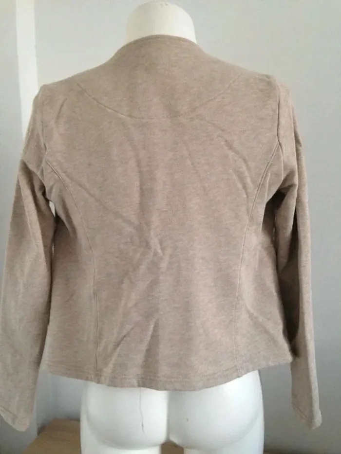 Veste blouson col V zippé doré 34 Marie Sixtine - photo numéro 10