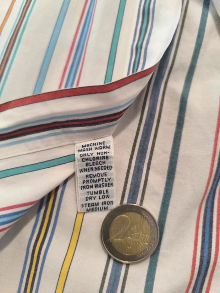 Chemise à rayures - Ralph Lauren - Blake - Logo brodé marine - Blanc, rouge, bleu - Taille XL - photo numéro 10