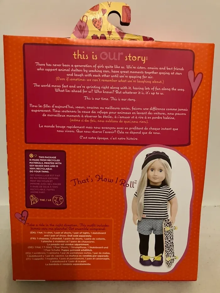 Tenue de skateuse pour poupée - photo numéro 3