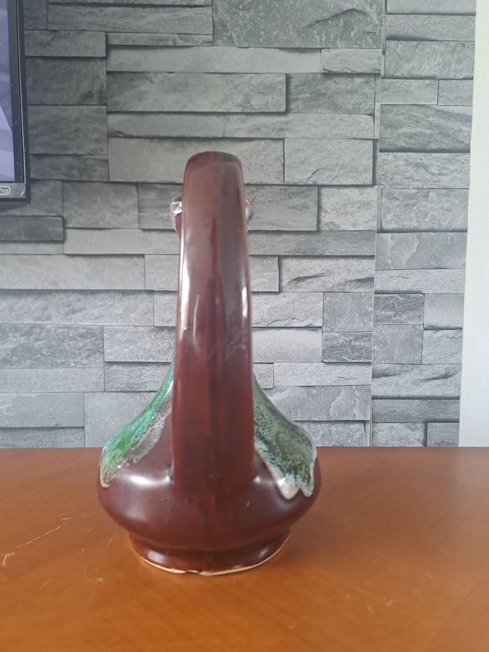 Petit pichet marron vert Vallauris - photo numéro 4