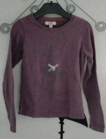 Tee-shirt manches longues violet Marese taille 6 ans