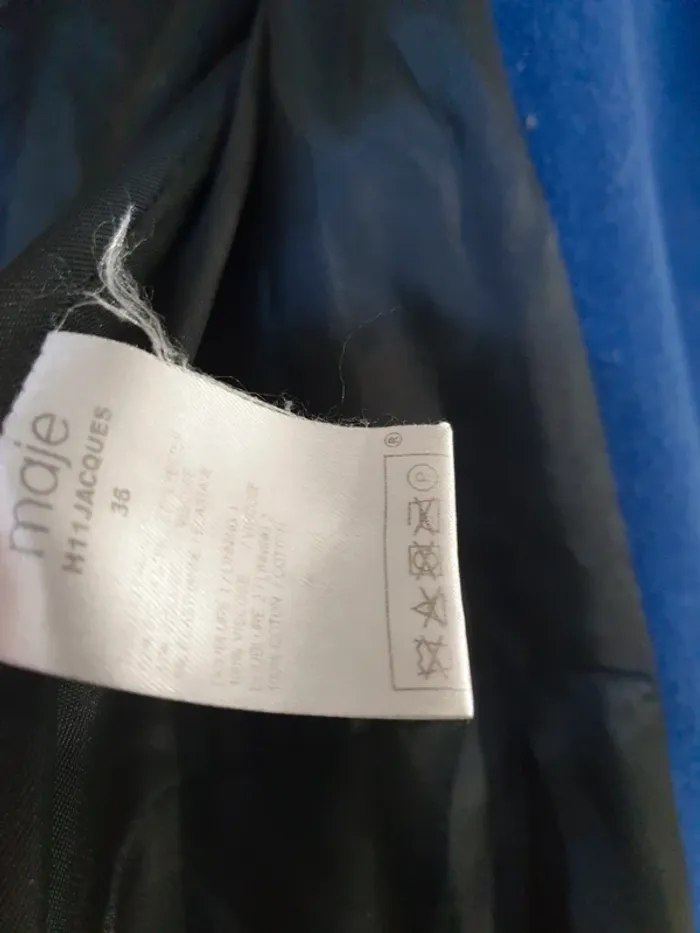Manteau Caban Laine Maje Taille 36 - photo numéro 8