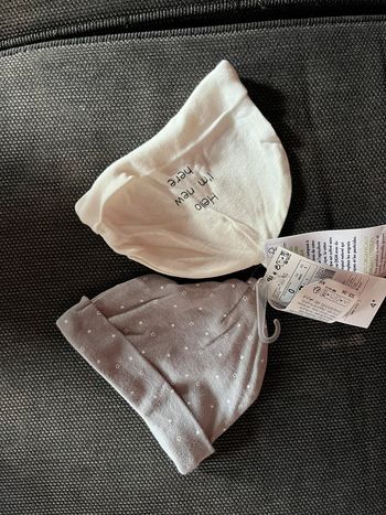 Bonnets de naissance kiabi