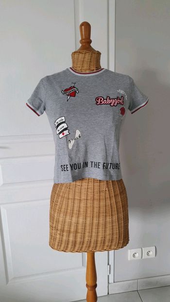 T-shirt court manches courtes femme S jennyfer CHELO3