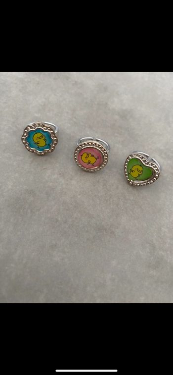 Lot de 3 bagues petite fille