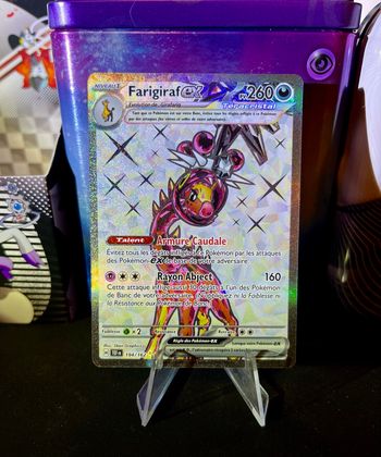Carte Pokémon Farigiraf ex 194/162 EV5 Forces temporelles