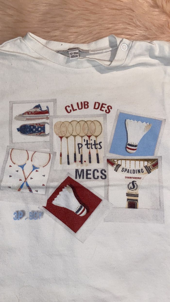 T-shirt club des p’tits mecs Pommette - photo numéro 2