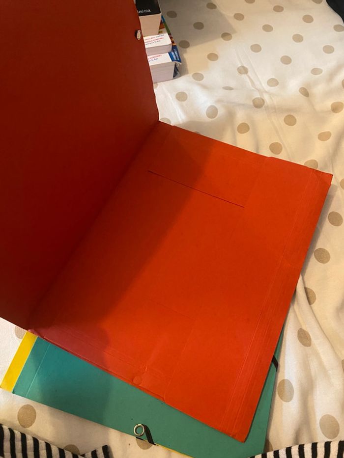 Lot de cinq pochettes cartonnée Multi couleur - photo numéro 7