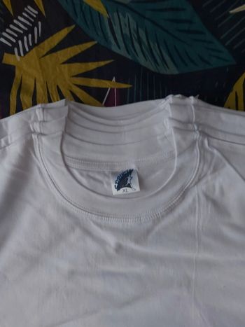 Lot 10 t-shirts blanc 100% coton neuf
